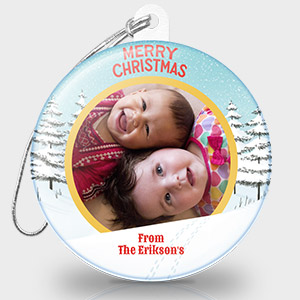 Christmas Photo Ornament - Snow Day
