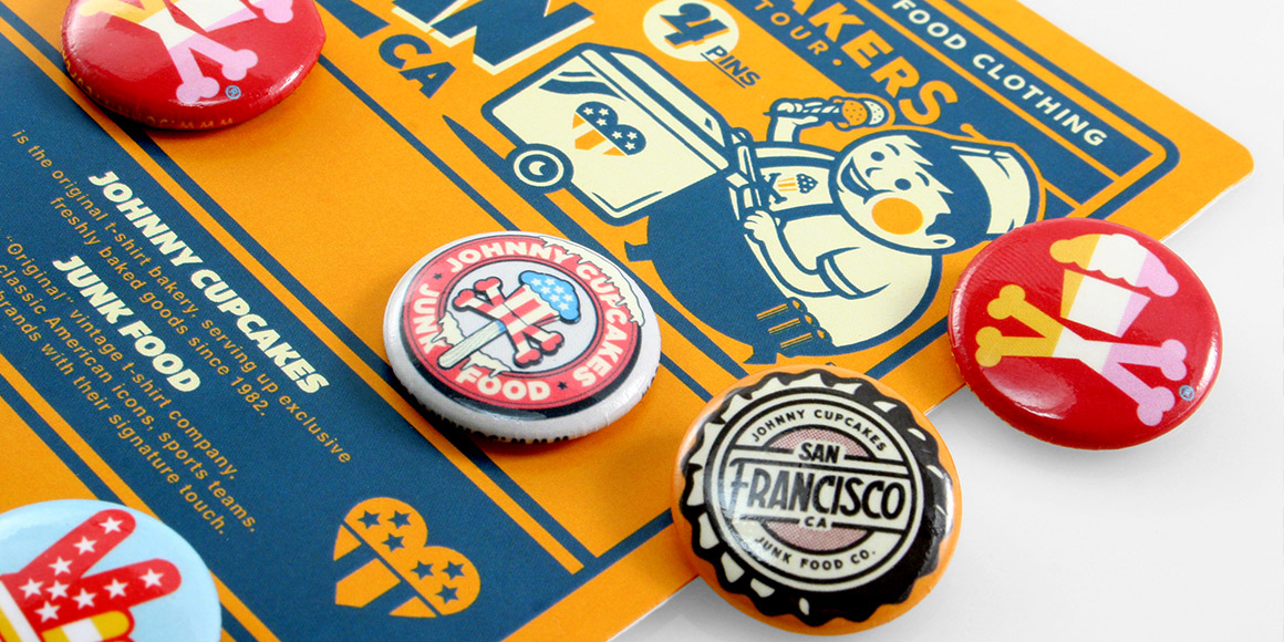 Johnny Cupcakes Button Packs