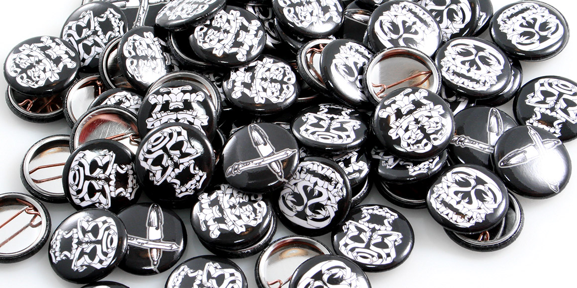 Round Custom Buttons for Artists and Designers