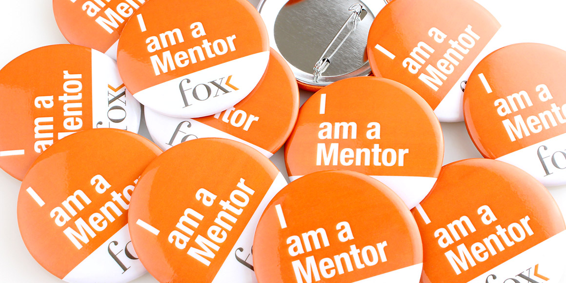 Round Custom Buttons for Fox Mentoring Rehab
