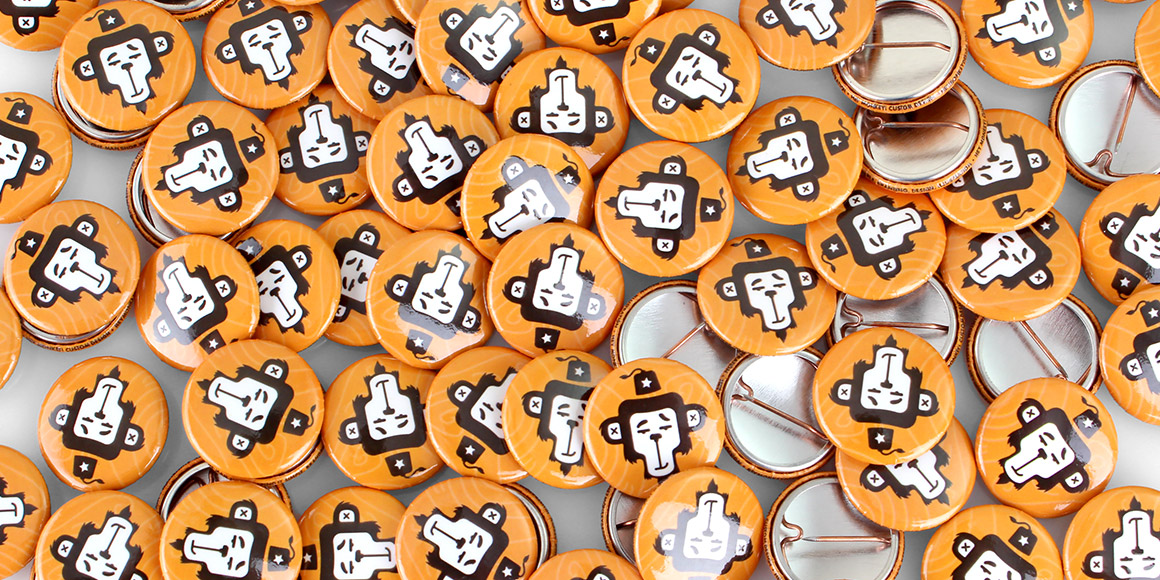 Round Custom Buttons for Hey Monkey