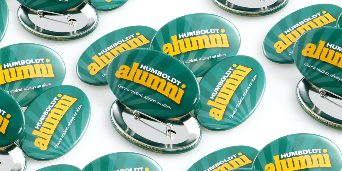 Oval Buttons for Humboldt Alumni