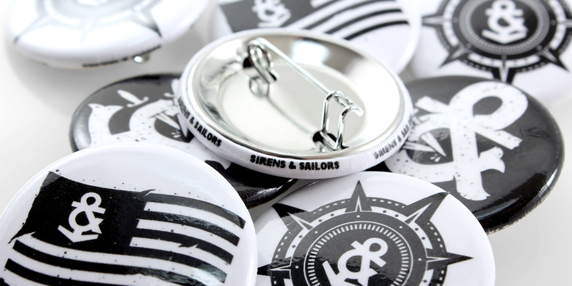 Round Buttons for Sirens and Sailors