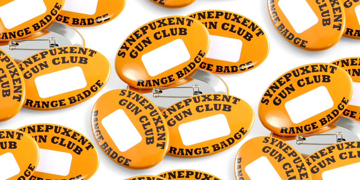 Oval ID Badge - Synepuxent Gun Club Range Badge