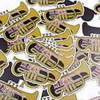 Bix Beiderbecke Museum Trumpet Shaped Magnets