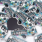 Legalize Patchouli Frankie and Myrrh VW Bus Shaped Magnets