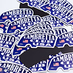 The Lambretta Club Die Cut Magnets