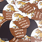 Love UR Horse Oval Magnets
