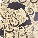 Business Card Magnets for Cedar Creek Stables