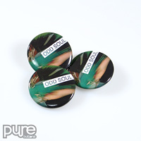Custom Buttons for Record Labels and Bands Sample Photo