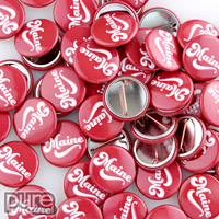 Maine 1 inch round custom buttons