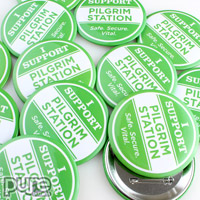 I Support Pilgrim Station 3 Inch Round Custom Buttons