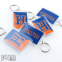 Hunnewell Elementary Rectangle Custom Keychains
