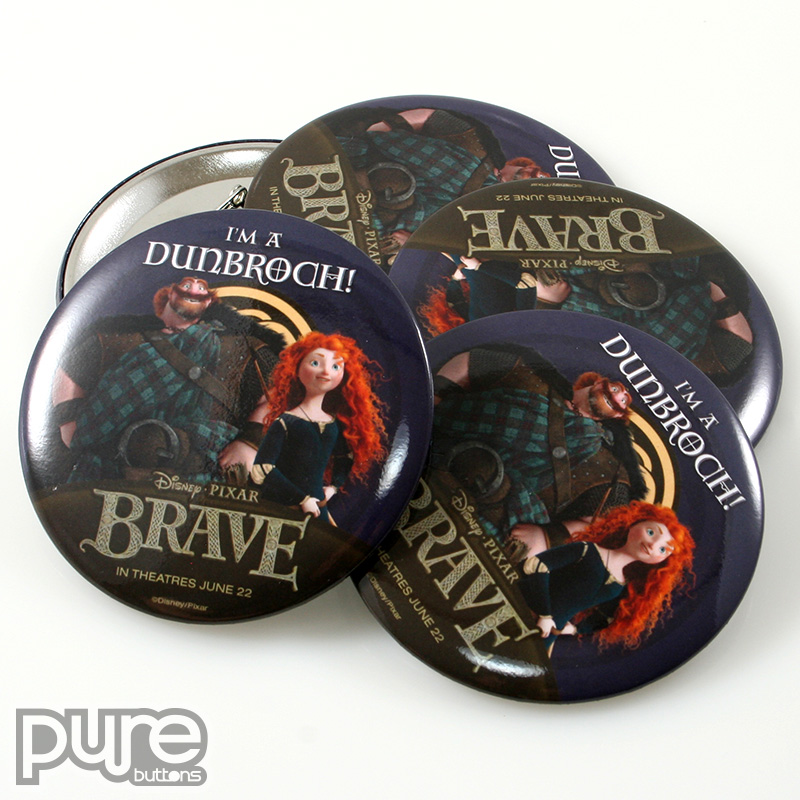 Disney Pixar Brave Dunbroch Promotional Buttons