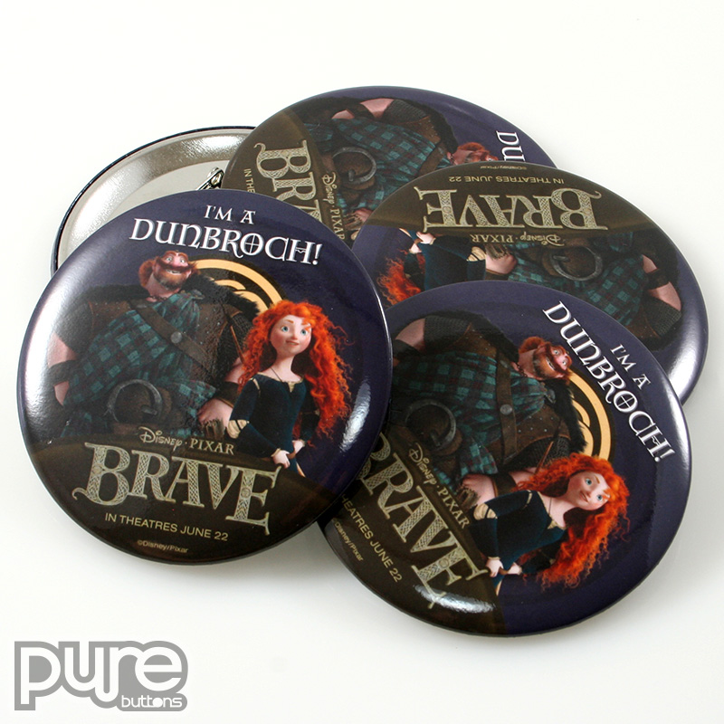 Disney Pixar Brave Promotional Buttons