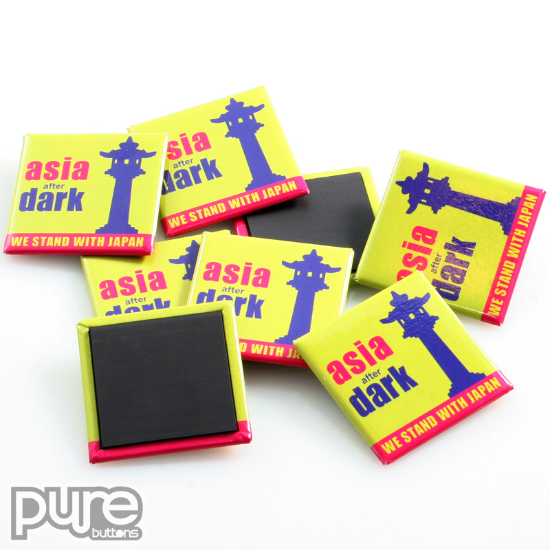 Asia After Dark Square Custom Fridge Magnets