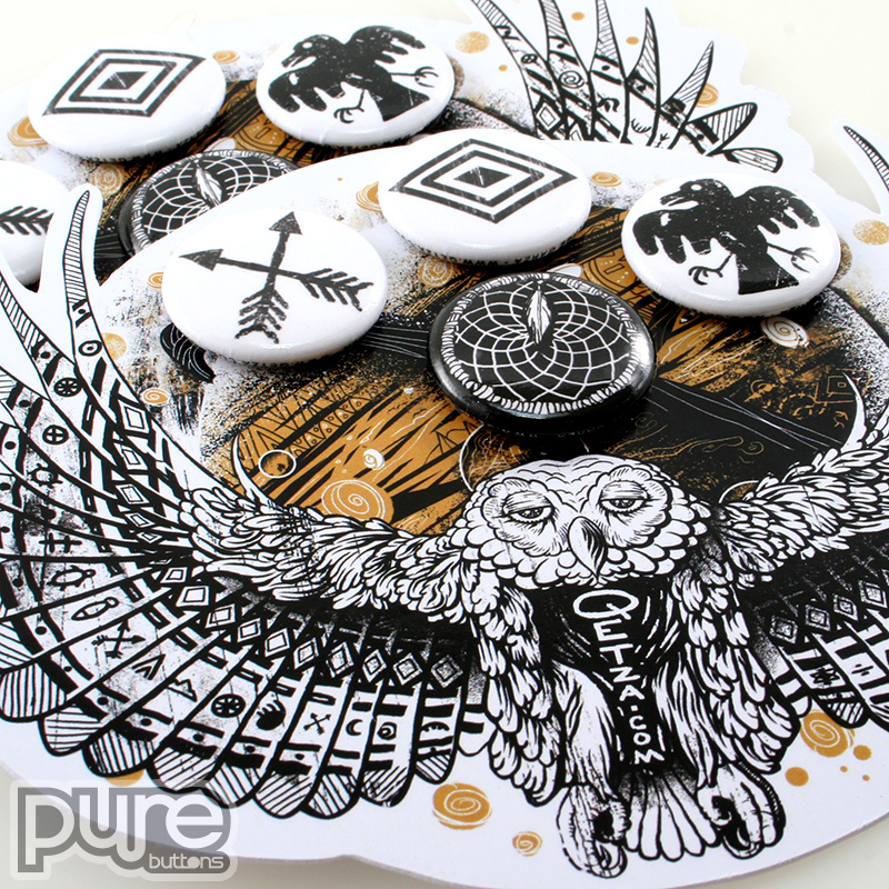 Qetza Die Cut Button Packs