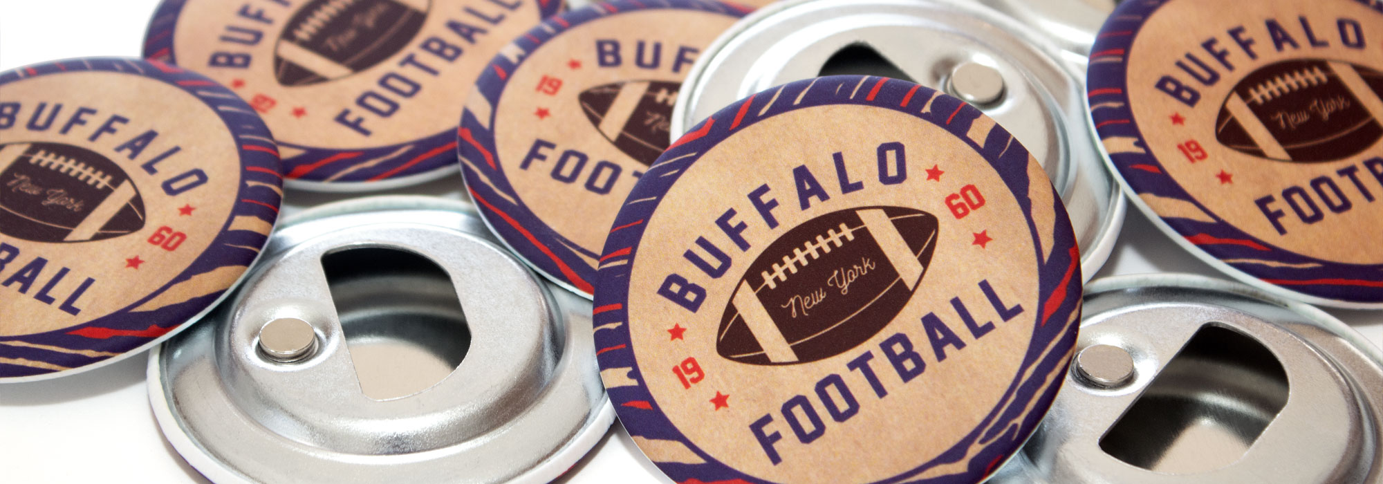 Buffalo Football Bottle Openers