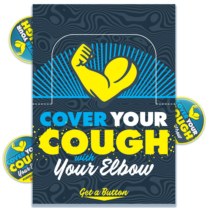 Cover Your Cough Button Box
