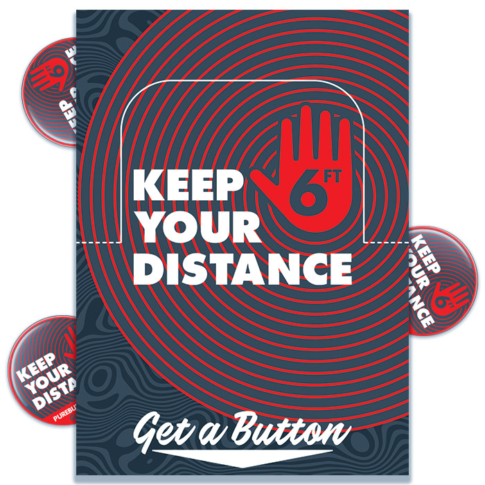 Keep Your Distance Button Box