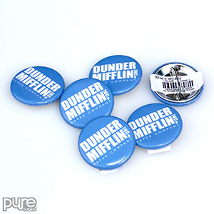 The Office NBC Official Merchandise - Custom Buttons - Dunder Mifflin
